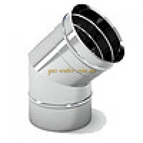 Колено 45^ ф150-  толщ.0,8мм. дымоход(заказ)