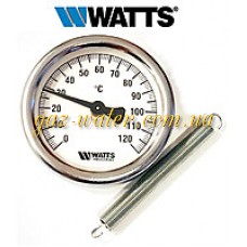 Термометр "Watts" (накладной на трубу) 0-120С  ватс          ивфр