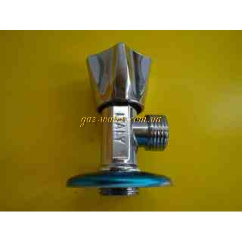 Кран ARТ №7 -1/2"-1/2" угловой барашка