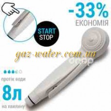 Лейка душа Bidwin водоэкономная + пуск/стоп (белая)